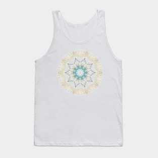 Feathers and Catkins Kaleidoscope Pattern Tank Top